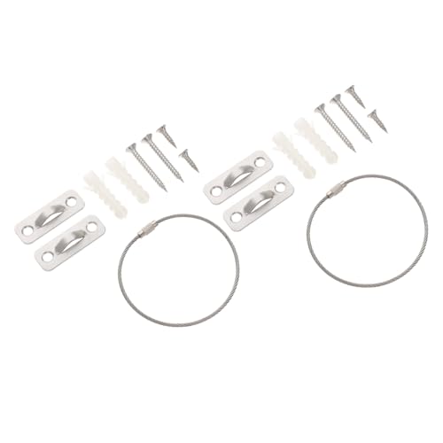 ARTSEWPLY 2セット 家具転倒防止ストラップ 不錆鋼製 固定具 の 対策用 家具 棚 机用 耐荷重設計 簡単取り付け 家用転倒防止器具