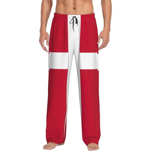 Pantalon de pyjama homme pour cocooning décontracté imprimé danois EdWal