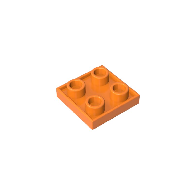GDS-90248 2x2 Double-Sided Plate MOC Building Blocks, Orange, 50 PCS — image 1