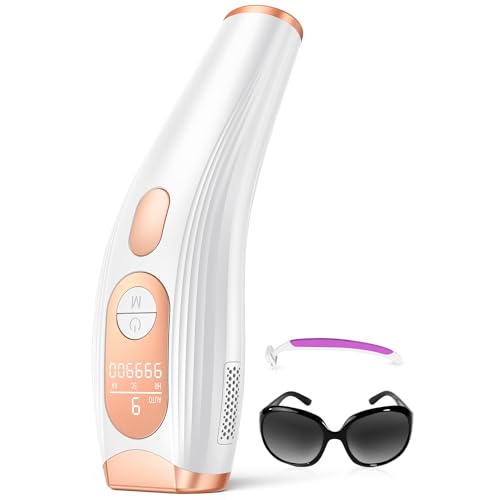 600 NM IPL Depiladora de Luz Pulsada, 999,900 Flashes Dispositivo de 3 en 1 Depiladora Laser Eficiente con 9 Niveles de Energía Laser Depilacion