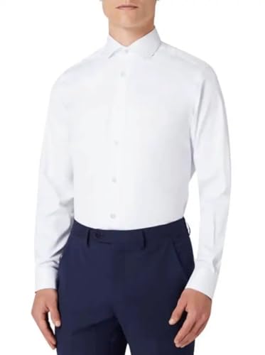 Chemise formelle blanche homme Remus Uomo en coton coupe fuselée taille 38