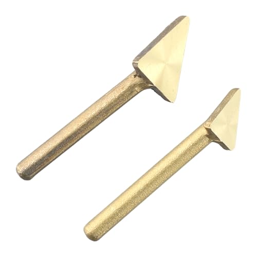 LatoYard Gold - 2 boquillas de repuesto de acero para soldador de plástico de 80 W, 16 mm, 20 mm, TPO TEO PP para parachoques automático, para un calentamiento rápido