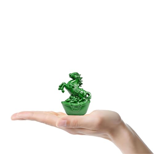 Estatua de Caballo Pequeña de Madera para Decoración Feng Shui miniatura 4