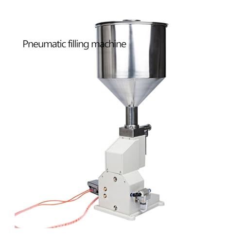 KXJQBM Flüssigkeitsfüllmaschine, Füllmaschine for Pasten- und Flüssigkeitsflaschen, Edelstahlkolben, manuelle Pedal-Creme, Shampoo, Honig, viskose Flüssigkeit(10-100ml)