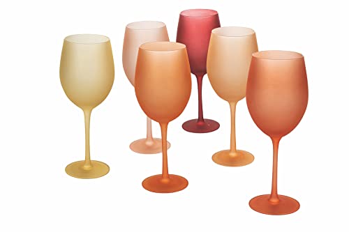 Happy Hour Sunset Set 6 calici frosted in vetro 550 ml