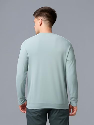 Image of TECHNOSPORT Men's Colorblock Full Sleeve T-Shirt MATPIQ Quick Dry Slim Fit Round Neck Sports Tee for Gym Casual Layering Wear UPF50+ Anti Odour
