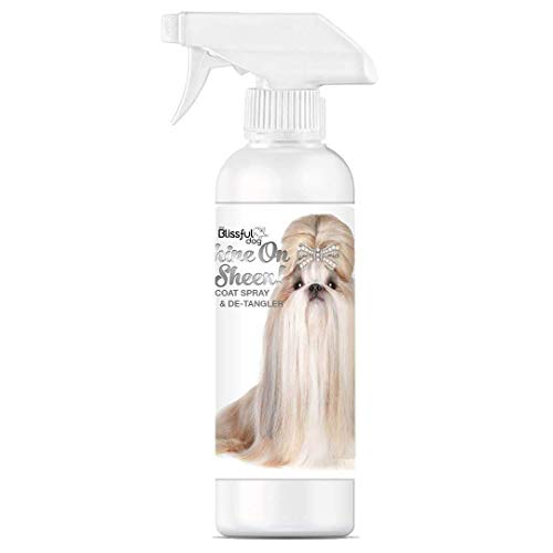 The Blissful Dog Shine-On + Sheen Coat Spray, All Natural, Leave-in Conditioner