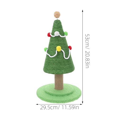 Rascador para Gatos Árbol Navideño Sisal Natural 20.83" miniatura 2