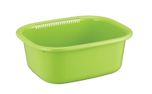 アスベル 洗い桶角型 グリーン