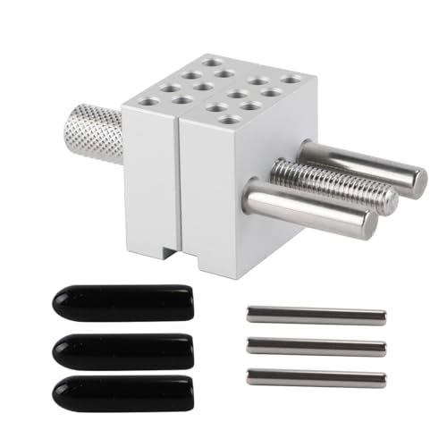 Nicear Mini tornillo de banco ajustable para joyería y reparación de dispositivos electrónicos, con 14 varillas de acero inoxidable, sujeción máxima de 30 mm, para trabajos de precisión.