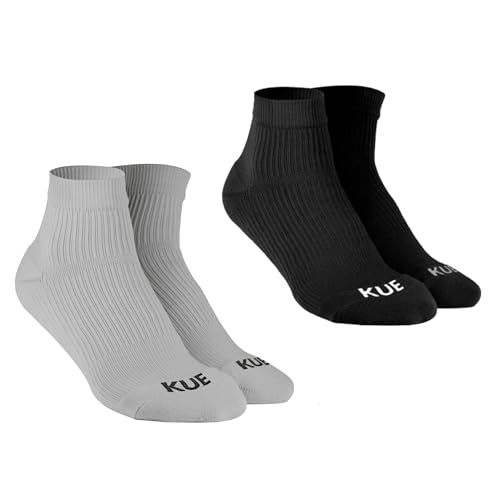 Image of KUE Compression Ankle Socks For Men & Women I Improved Blood Circulation, Pain Relief, Daily Use, Running & Sports, Premium Fabric, Moisture Wicking I Ankle Length Sports Socks