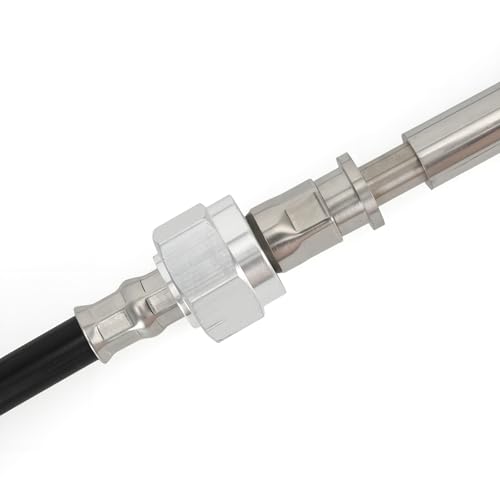 FQRANBO SSC13418 18FT Mechanical Rack & Pinion Steering Cable, Back Mount Rack Single Cable Compatible with Seastar SH5210P, SH5230P, SB39526P, SB39544P (NFB), Fits for SS14115 SS15115