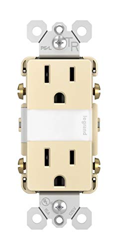 Image of Legrand radiant 15 Amp Combination 5-Level LED Night Light Outlet Lt Almond