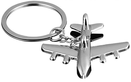 Reizteko Metal Airplane Keychain Aircraft Aviation Gift for Pilots