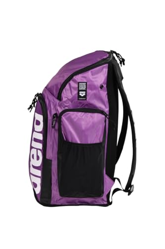 Image of ARENA Spiky III Backpack 45 Swimming Athlete Sports Gym Rucksack Large Training Gear Equipment Swim Bag for Men and Women, 45 Liters, Purple
