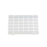 JDYYICZ 36 Grids Clear Plastic Jewelry Box Organizer Storage Container with Removable Dividers