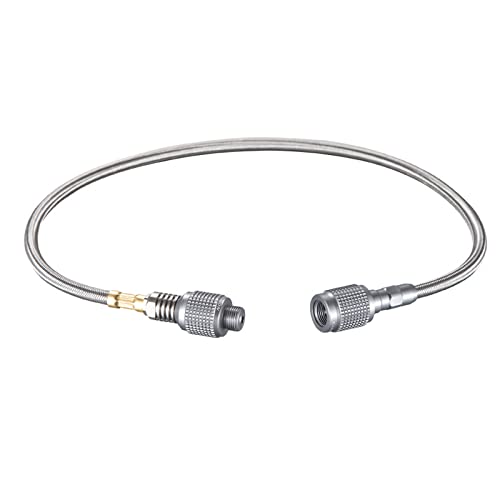 Campingmoon Camping Gas Canister Head Adapter Gas Hose for EN417 Lindal Valve Screw-on Type Canister and Device 50CM