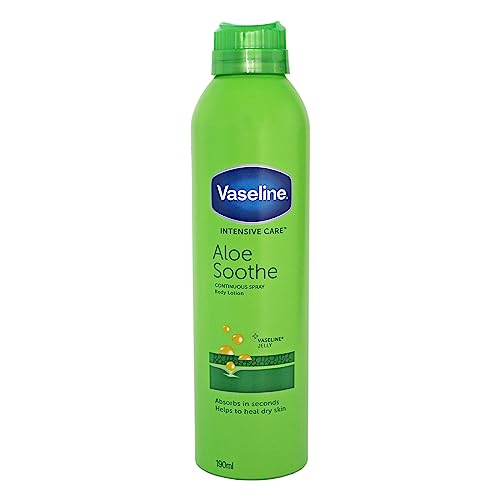 Vaseline Intensive Care Aloe Soothe Spray Moisturiser heals and refreshes skin for dry skin 190 ml