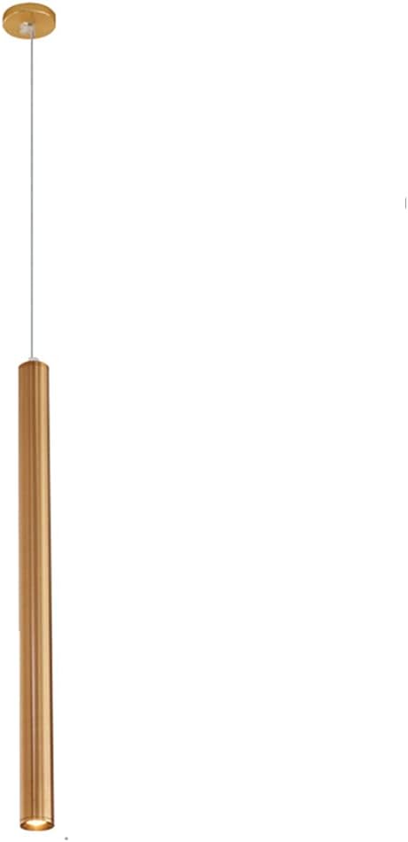 Modern Led Long Tube Chandelier Anti-Rust Aluminum Suspension Lamp Indoor Kitchen Island Lights Bar Spotlights Adjustable Height Ceiling Downlight/6000K/Height-80Cm