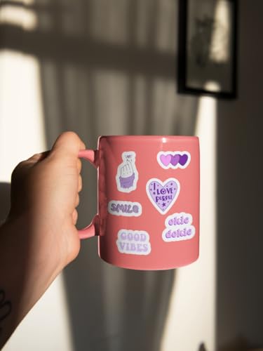Image of 36Pcs Purple Aesthetic Vinyl Stickers - Purple Mood | Waterproof, Laminated, Reusable, Self-Adhesive Stickers for Laptop, Phone, Diary, Scrapbook, Journal, Gift Box, Aesthetic Room Decor