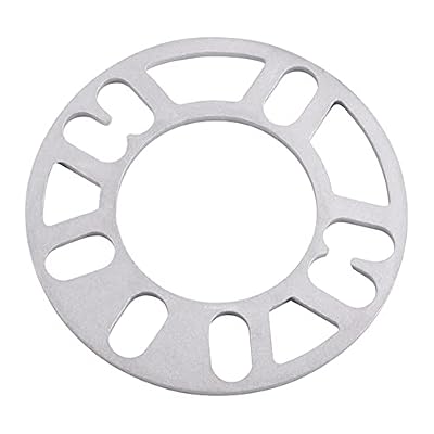 DCVAMOUS 4PC 4X98 4X100 4X114.3 4X115 5X100 5X108 5X110 5X112 5X114.3 5X115 5X120 5X127 5X130 5X4.5 5X4.75 5X5 Universal Wheel Spacers 1/5 Inch (5mm) for 4 & 5 Lug Rims Bolt Pattern 98mm to 130mm