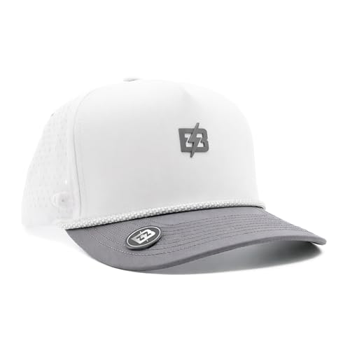 Image of BRIMZ Golf Performance Hat - Tee Holder & Magnetic Brim - Breathable Sweat & Water Resistant Golfing Snapback Cap