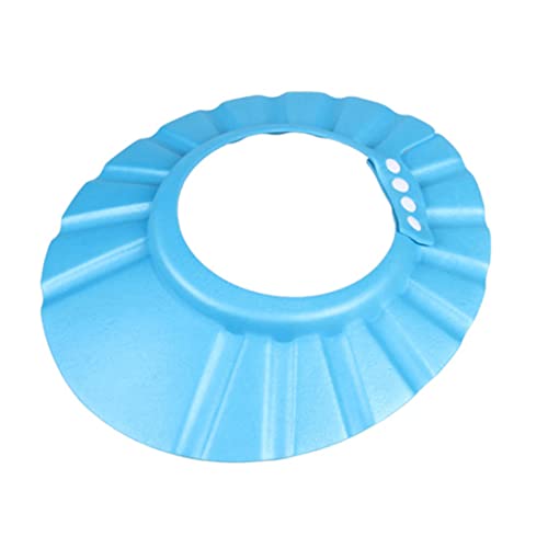Gorra de baby shower, tapa de baño de bebé con tapa de la cabeza de baño de baño de baño de baño de baño para la tapa del baño para el sombrero de visor para bebé niños azules azules