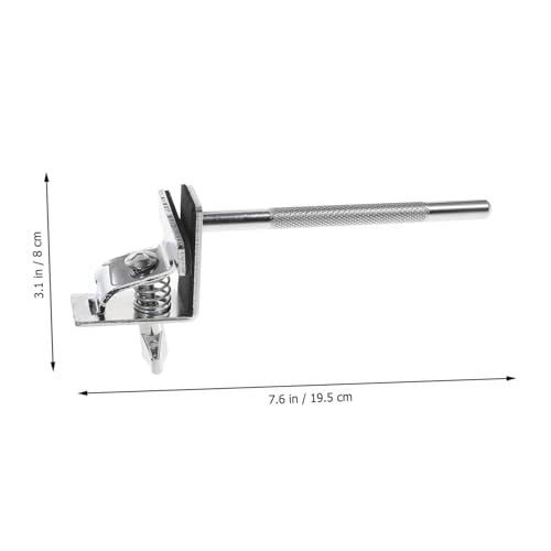 Abrazadera Homoyoyo para montar cowbell en set de batería, soporte estándar para bombo, accesorio de percusión para fijar cowbell miniatura 2
