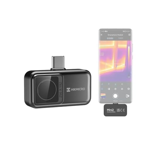 HIKMICRO Mini2 Wärmebildkamera Android, 256 x 192 IR-Auflösung, Wärmebildkamera 25 Hz Bildfrequenz, 50° Weitwinkel, Infrarotkamera 49.152 Pixel, -20°C bis 350°C, USB-C (nicht IOS kompatibel)