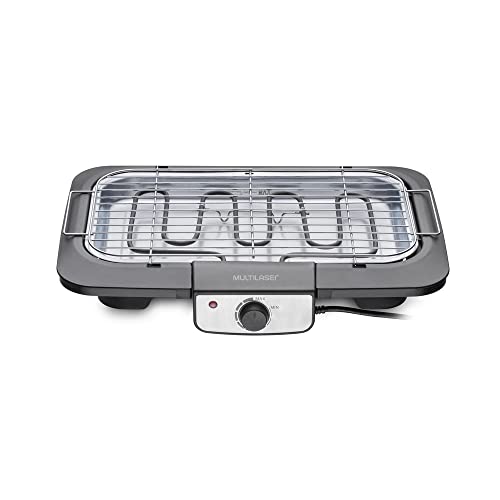 Churrasqueira El�trica 127v-1800w com Controle de Temperatura Preta Inox Multilaser - CE131