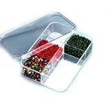  KnorrPrandell Perlen-Sortimentskasten leer, 6 Fächer 10x7x2,5cm [Spielzeug]