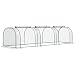 Outsunny Portable Mini Cloche Greenhouse with Zipper Doors, 11.5' L x 3' W x 2.5' H, Waterproof UV Protected Cover