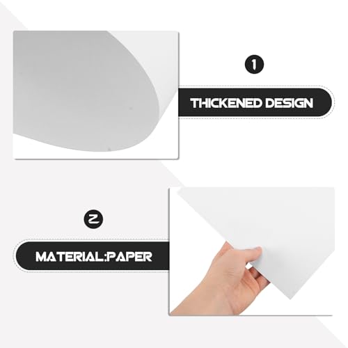 Papel para dibujo A4 grueso YOSADIER 180 G/M² blanco para manualidades de niños 6