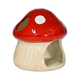 Mairuker Pleco Cueva Fish House - Adorable decoración de acuario en forma de hongo para pecera dorada y escondite de peces Betta