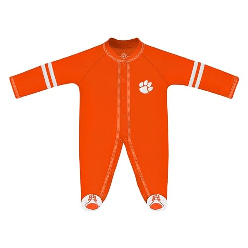Image of Creative Knitwear College Baby Infant Sports Shoe Footed Romper - Team Logo, Many Colors, Unisex, (0-9 Months)