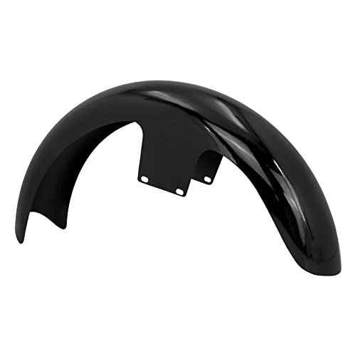Image of 21-Inch Front Fender Fit for Harley Touring 1996-2023 | Gloss Black Front Mudguard for 120 /R21 Tires, Fits Road King, Road Glide, Street Glide, Electra Glide and Custom Baggers