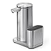 Produktbild Simplehuman wiederaufladbarer Sensorspender für Flüssigseifen aus Edelstahl mit Caddy, 414ml, ST1077