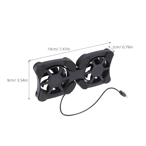 Base con 2 ventiladores para portátil portátil miniatura 2