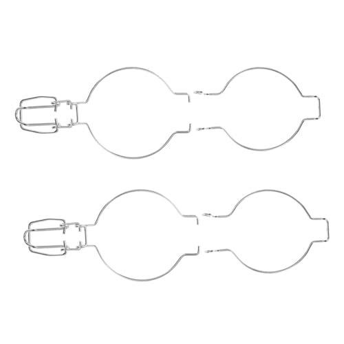 TOPBATHY 2piezas Hebilla Sellada De Acero Inoxidable para Tarros De Vidrio Cierre De Alambre Anillo De Sellado para Frascos De Almacenamiento Uso para Conservas De Alimentos
