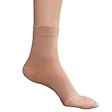 Therafirm Men's and Women's Open-Toe Anklet (20-30mmHG), Beige, Medium