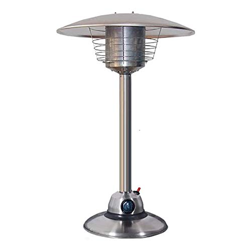 Terrassenstrahler, Table Top Heizpilz, Mini Moderne Stahl Regenschirm Propan Heizpilz, für Garten Innenhof