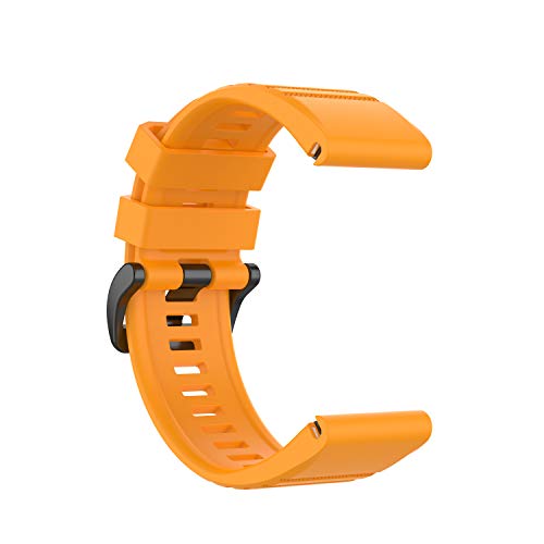 Correa de silicona resistente para Garmin 5X Plus con acabado ágata 5