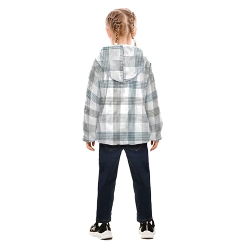 GuoChe Buffalo Plaid Tartan Check Scotland Gray Fleece Jacket Toddler Boy4