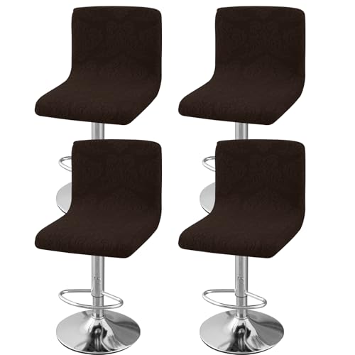 Image of Chair Covers Bar Stool Cover 4pc Bar Chair Cover Swivel Bar Stool Slipcover