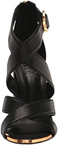 DKNY Women's Transitional Emelen-Strappy San Heeled Sandal, Black, 7.5 | Image 1