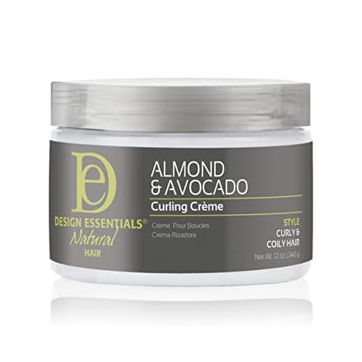 Design Essentials Natural Almond & Avocado Curling Creme, 12 Ounce