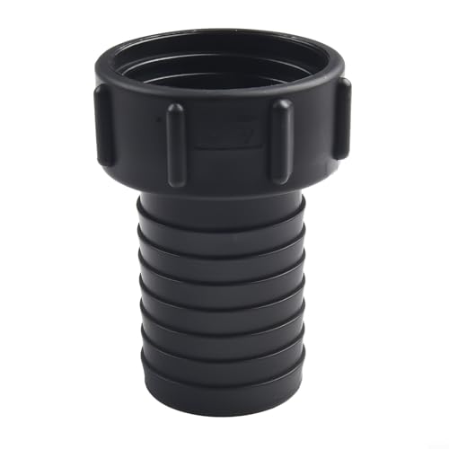 Honseadek S60x6 IBC - Conector adaptador de tanque de rosca gruesa para sistema de manguera de agua de lluvia de jardín, varios tamaños de rosca, material plástico (50 mm)