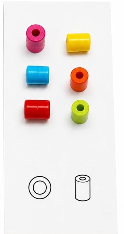 Image of eshoppee 200 gm 8x6 mm Set of 6 Tube Shape Plastic Beads for Jewellery Making Kit Art and Crafts Materials for Necklace Bracelet Earring Making Materials DIY Kit 600 Pieces