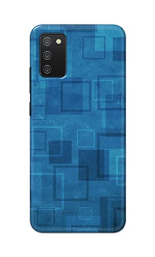 Image of Printed Hard Back Cover Case for Samsung Galaxy M02s | Samsung A02s | Samsung F02s | Samsung A03s Back Cover (Plain Azure Blue) -1302