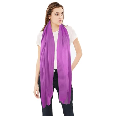 TOSKATOK® Bufandas Lisas de Moda para Mujer, Morado (, Talla única